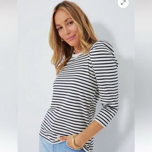 Pomander Place x Tuckernuck Vesty Long Sleeve Crew Neck Cotton Striped Shirt M